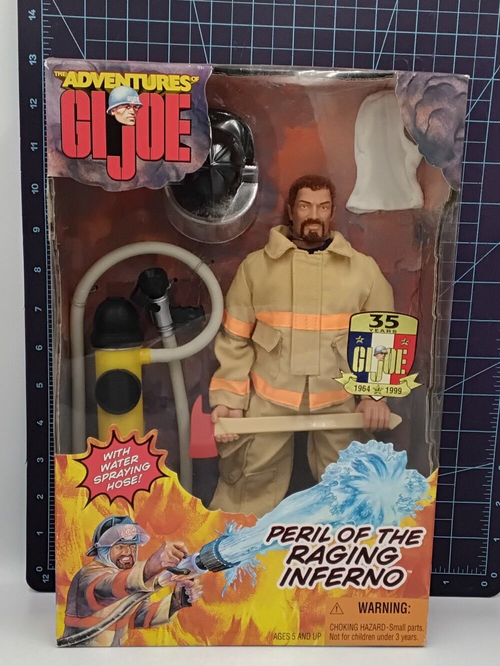 1999 Firefighter 1:6 Peril of the Raging Inferno Adventures New Unopened